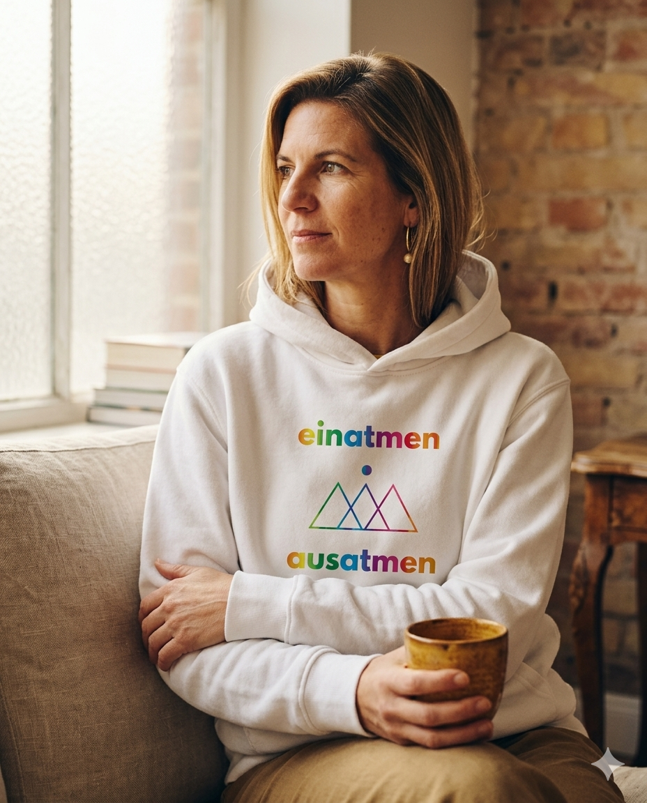 Signature Hoodie Heavyweight Rainbow Weiß